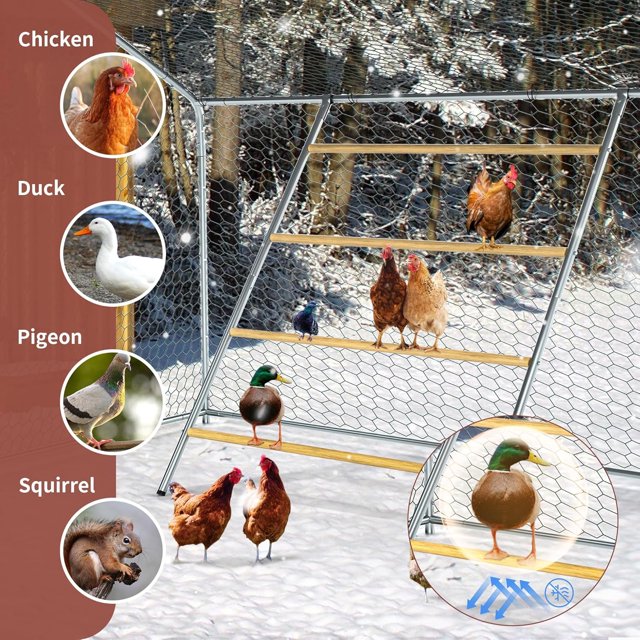 Chicken Coop Roosting Perch for Backyard Poultry, Farm Roost Toys for Chickens