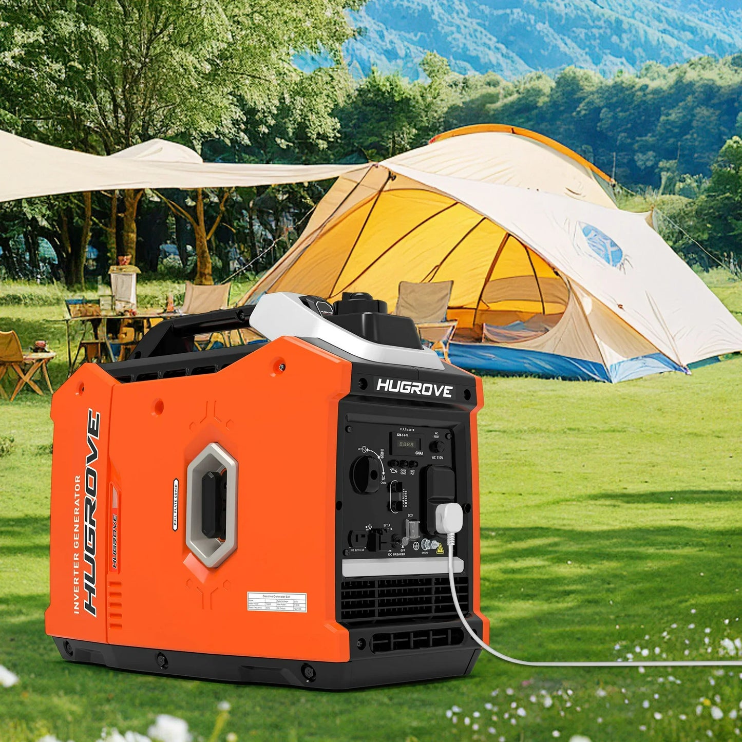 Segmart 2200W Portable Inverter Generator, Gas Powered Super Quiet with Eco-Mode, 6H Runtime, Ultra-Lightweight for Camping, Home Backup & RV Use, EPA Compliant
