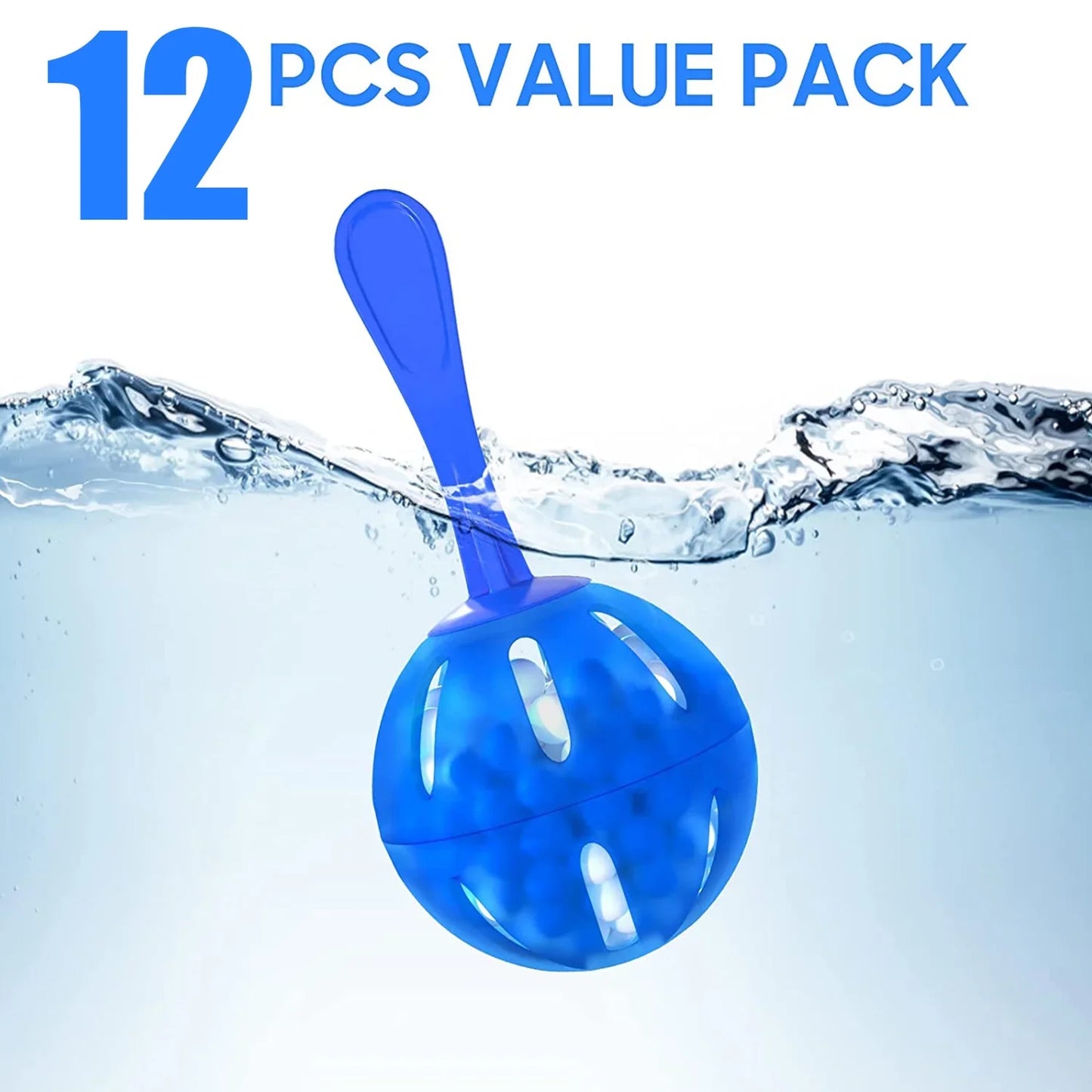 Humidifier Cleaner 12 Pack Demineralization Ball for All Humidifiers & Fish Tanks Water Prevents Hard Water Build-up Eliminates White Dust & Odor