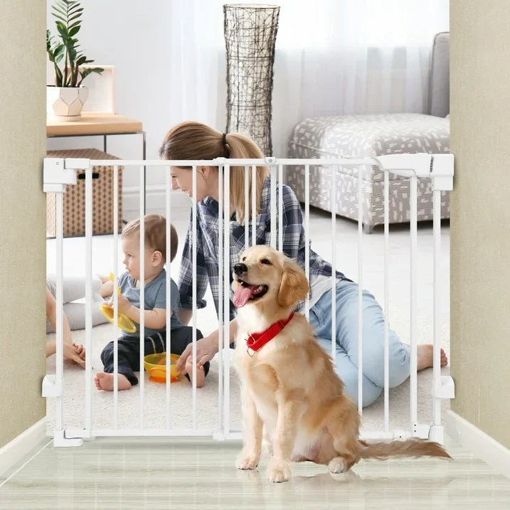 stusgo 29.33 43.9 Adjustable Width Baby Gate for Babies, Elders and Pets,Height 29.1 In , White