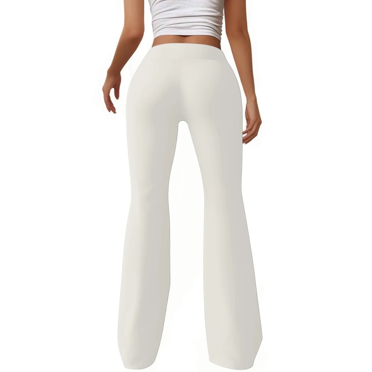 Kaemgyyd Flare Sweatpants for Women Elastic High Waisted Drawstring Bell Bottom Leggings Casual Bootcut Yoga Pants