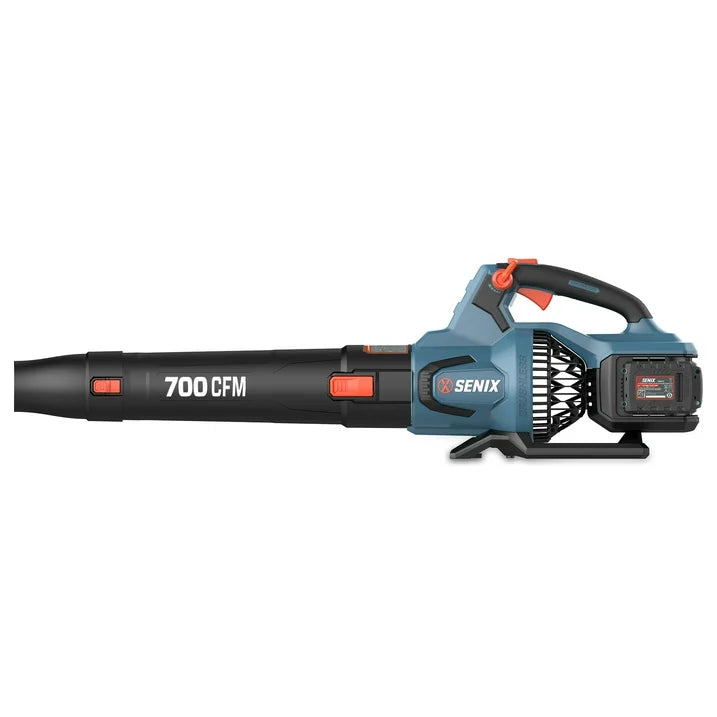 SENIX 40 Volt Max Cordless Leaf Blower with 700 CFM, 145 MPH, Brushless Motor, Cruise Control, Variable Speed, Powerful Blower for Lawn Care, Battery and Charger Included (BLAX2 M2)