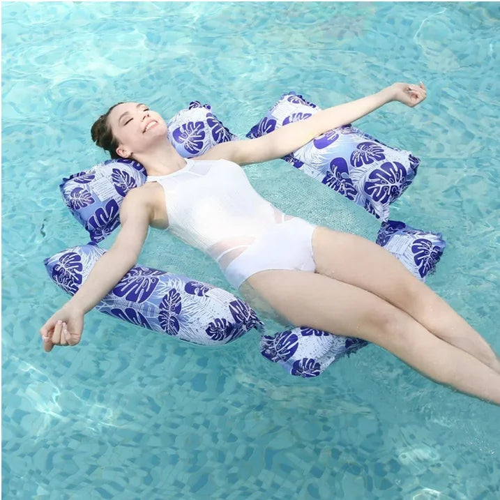 TRANSLINK 3 Pack Inflatable Pool Floats for Adults Floating Lounge Chairs Durable Floating Bed for Pool Toy