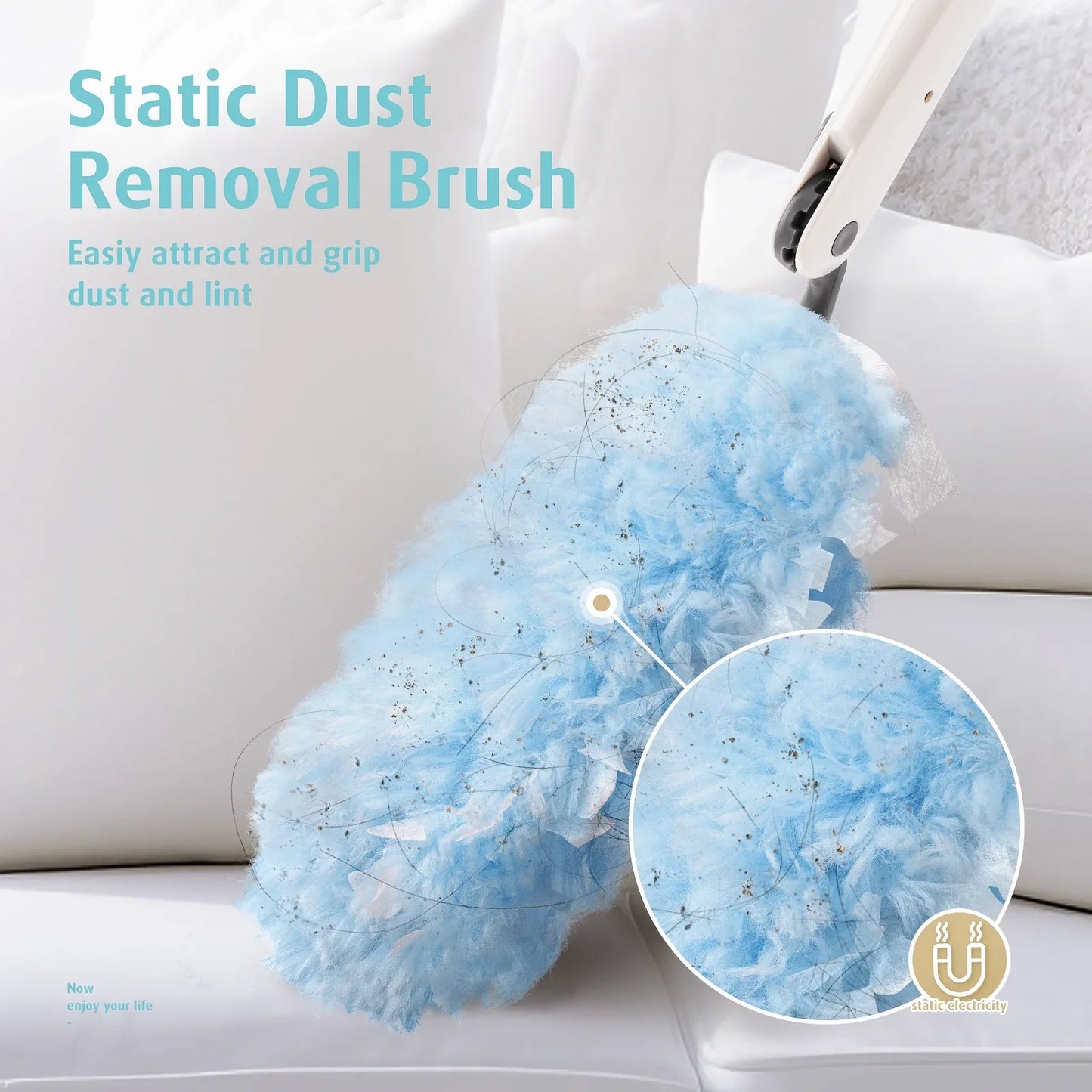 Duster Refills 360 for Swiffer 30 pcs 1 Extended Handle Featuring 5 Powerful Dust Removal Disposable Feather Duster Multi Surface Refills Super Efficient Duster Kit Compatible with Swiffer Duster