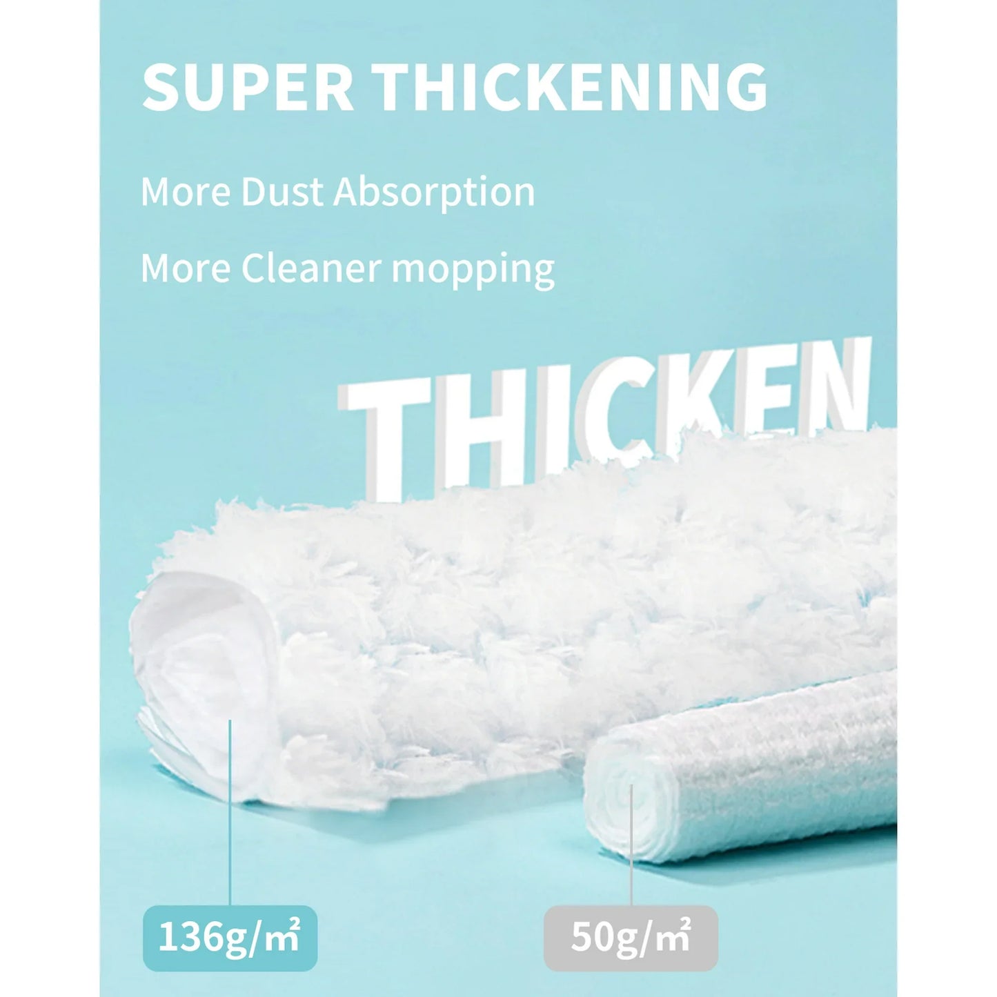 Dry Mop Pads for Swiffer Sweeper Heavy ,Thickening, 30 Count