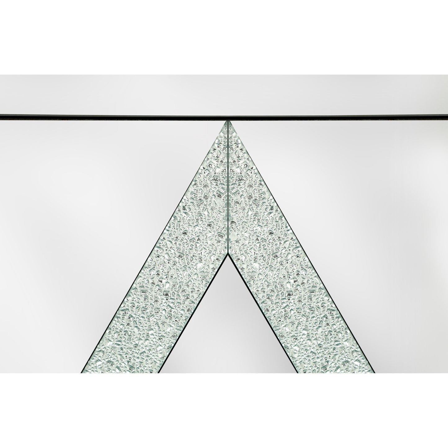 Storage Cabinet with Mirror Trim And Diamond Shape Design Spliced Combination for Living Room, Dining Room, Entryway, Kitchen