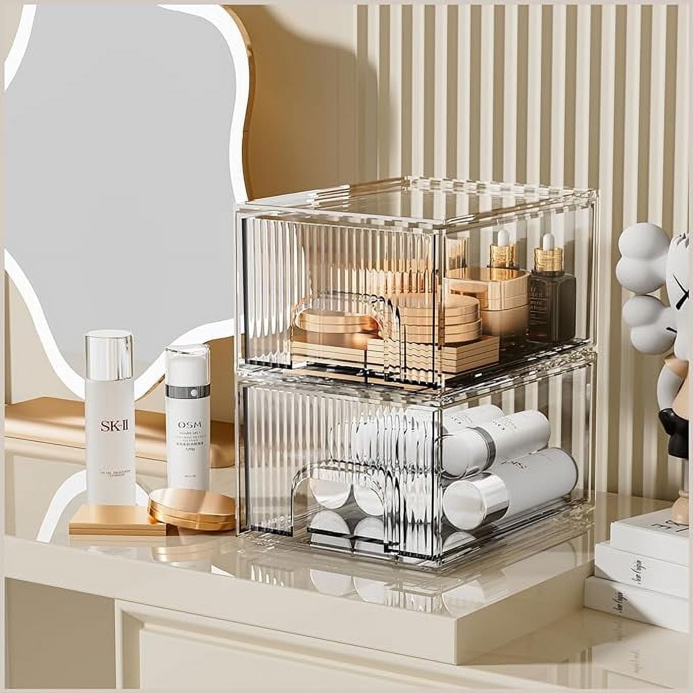 Acrylic Stackable Storage Drawer for Cosmetics and Beauty Products