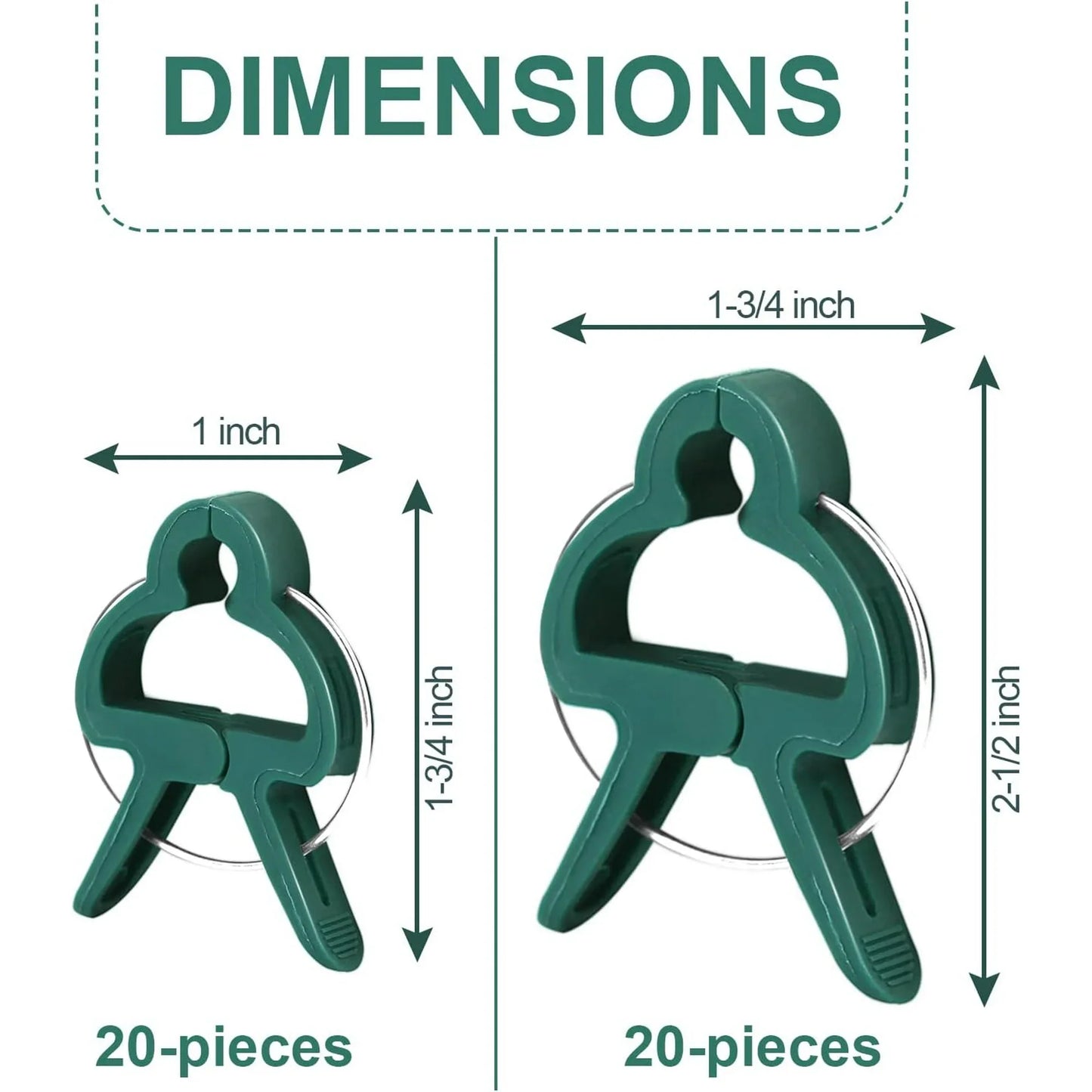 180PCS Plant Support Clips Set, 100pcs Trellis Clips, 40pcs Garden Clips, 40pcs Orchid Clips, Vine Support Clip for Climbing Plants Tomato Grape Vegetables Plant Fixing