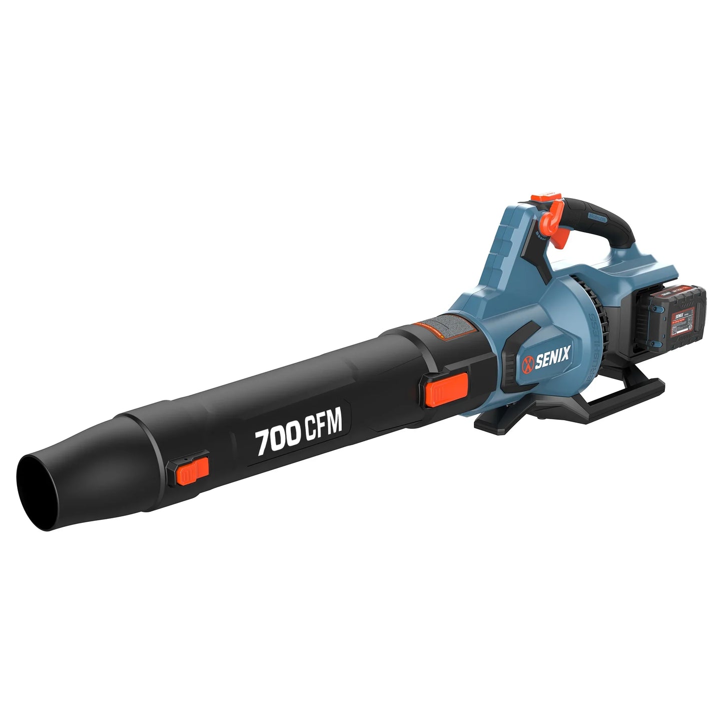 SENIX 40 Volt Max Cordless Leaf Blower with 700 CFM, 145 MPH, Brushless Motor, Cruise Control, Variable Speed, Powerful Blower for Lawn Care, Battery and Charger Included (BLAX2 M2)