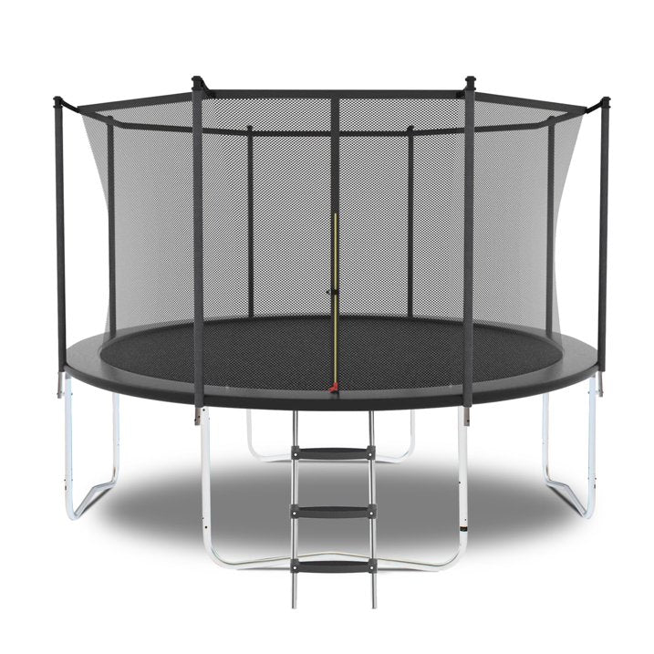 SHINPT 10FT Outdoor Trampoline with Enclosure Net and Ladder, Recreational Trampolines for Kids and Adults, Heavy Duty Jumping Mat and Spring Cover Padding, ASTM Approval