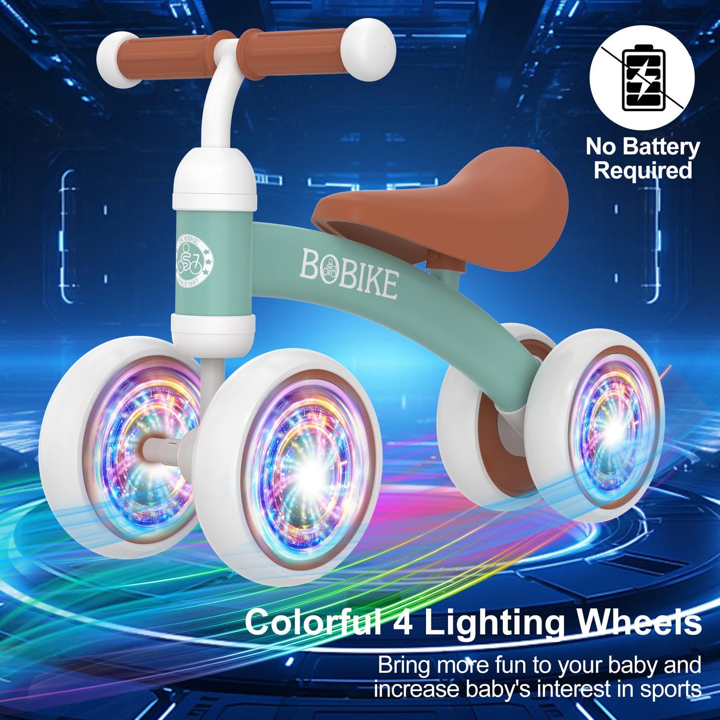 JoyStone Baby Balance Bike Toys for 12-36 Months Kids Toy Boy and Girls Gifts Toddler Best First Birthday Gift Children Walker No Pedal Infant 4 Wheels Bicycle