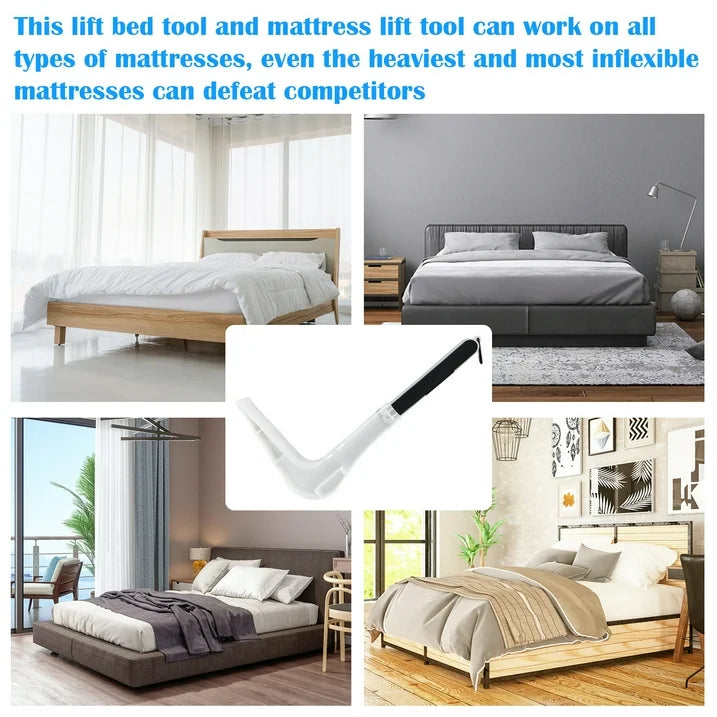 Mattress Lifter Tool, Ergonomic Under Foldable Mattress Raising Device, Mattress Lifter Wedge for Changing Sheets, Sheet Fasteners Bed Seam Finishing and Fixing Kit