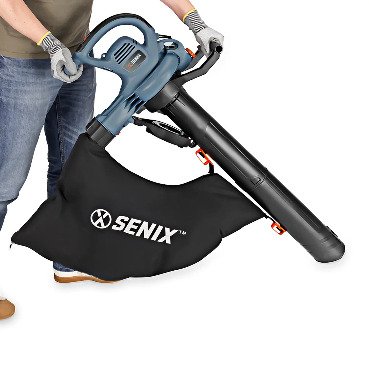SENIX BLVE12 M 12 Amp Corded Electric 3 in 1 Leaf Blower/Vacuum/Mulcher