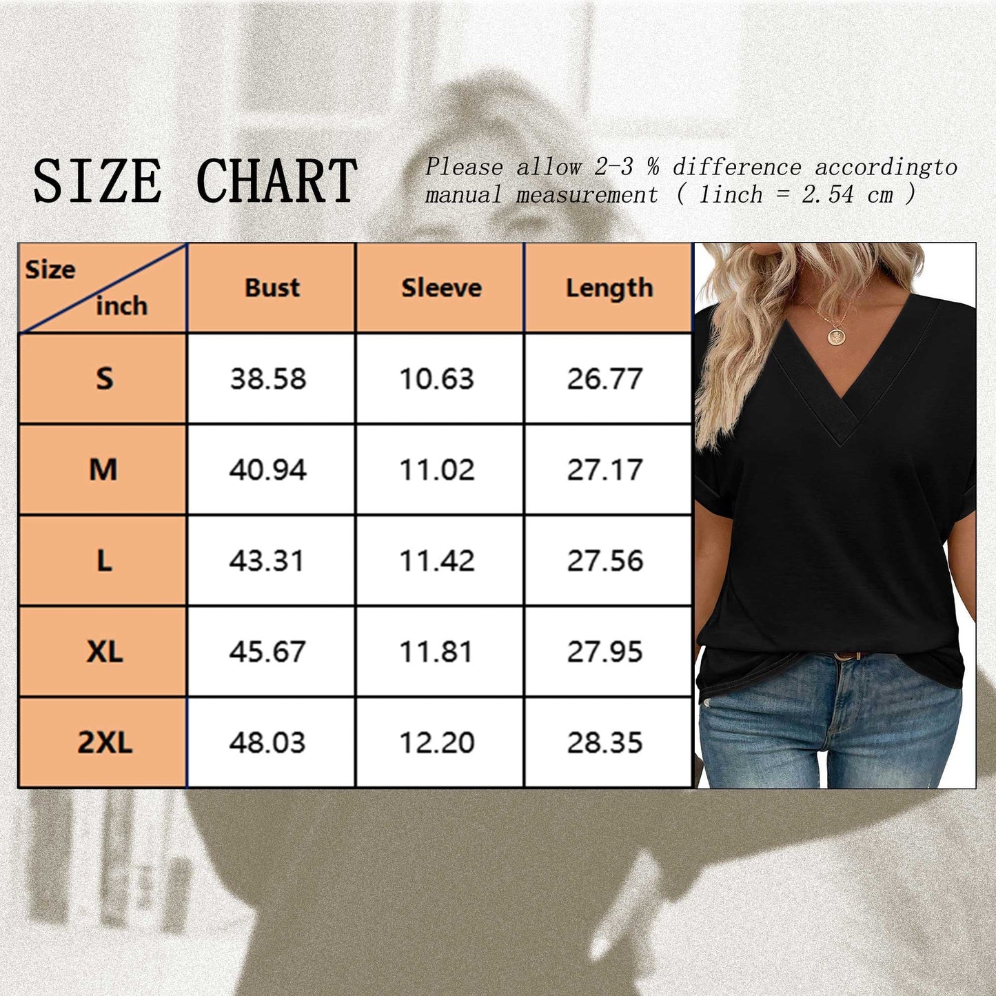SHIBEVER Womens Tops Summer Short Sleeve Shirts for Women V Neck T Shirts for Women Black Casual Tunic Tops for Women Loose Fit L