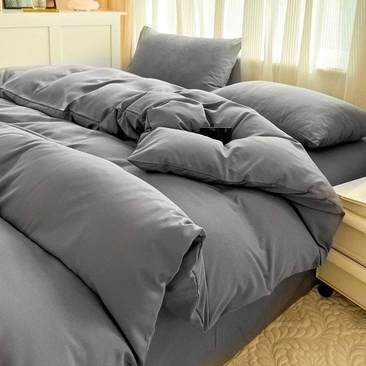 Aship Bed Sheet Set Queen, 4 Pieces Breathable & Super Soft, Easy Care Polyester Microfiber Bedding for Women, Men