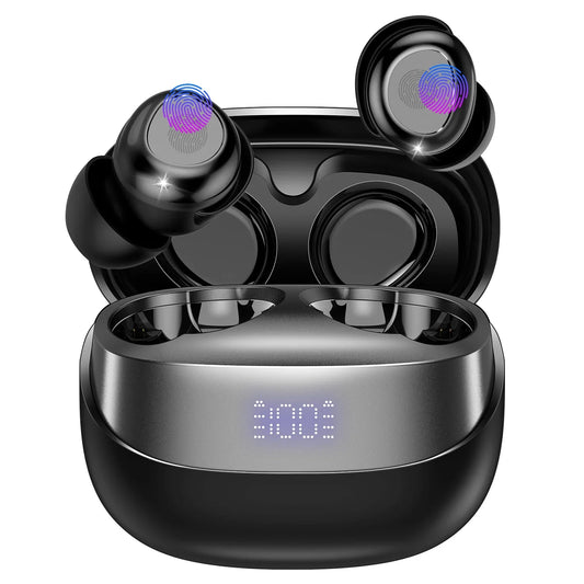 Sleep Headphones, Noise Cancelling Wireless Earphones for Side Sleepers, Bluetooth 5.4 in Ear Light Weight Sleep Earbuds, 47H Playtime Clear Calls Earphones for Sleeping, Exercise, Working, Hiking