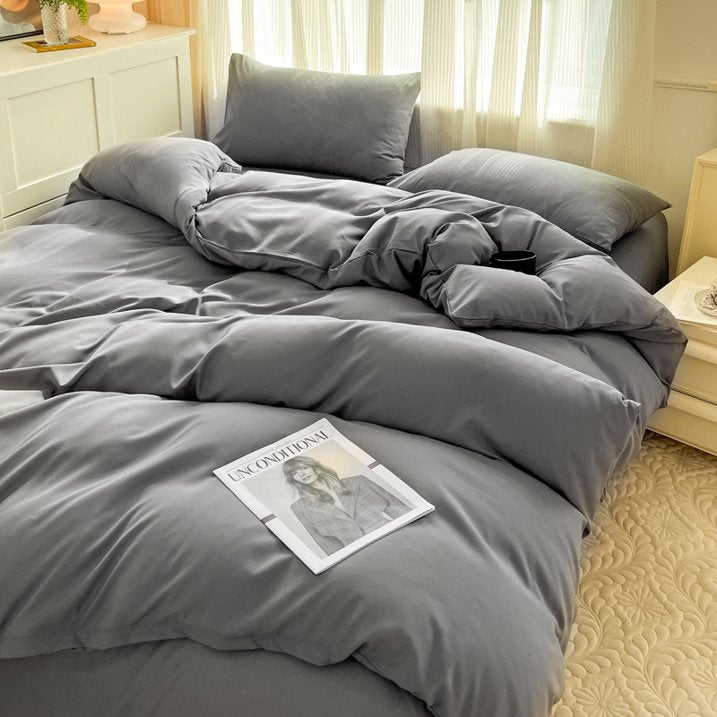 Aship Bed Sheet Set Queen, 4 Pieces Breathable & Super Soft, Easy Care Polyester Microfiber Bedding for Women, Men