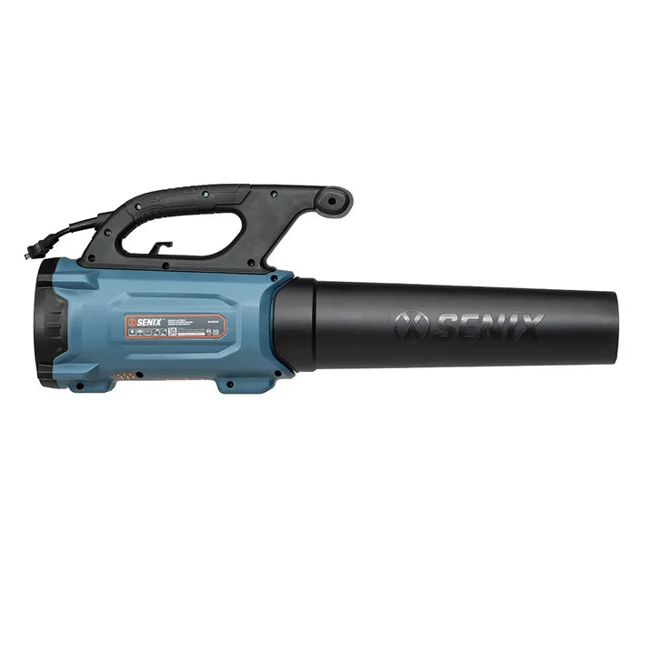 SENIX 120 Volt, 12 Amp Corded Leaf Blower, Up to 690 CFM and 115 MPH, BLAE12 M